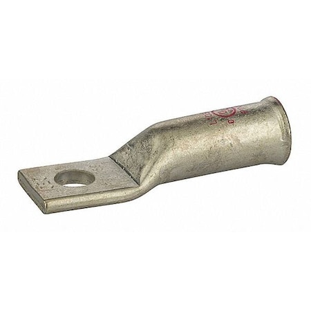 One-Hole Compression Lug, 1/0 AWG Max, Long Barrel, Copper, Pink MPN:L1056B