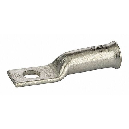 One-Hole Compression Lug, 2/0 AWG Max, Long Barrel, Copper, Black MPN:L2038B