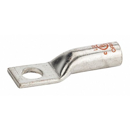 One-Hole Compression Lug, 3/0 AWG Max, 1 to 2 in Stud, Long Barrel, Copper, Orange MPN:L3048