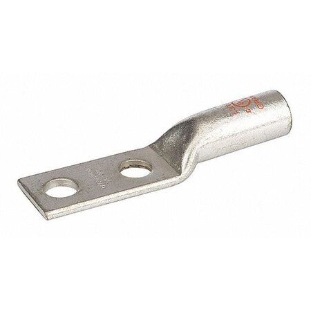 Two-Hole Compression Lug, 3/0 AWG Max, Long Barrel, Copper, Orange MPN:L30N-38
