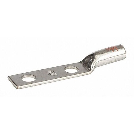 Two-Hole Compression Lug, 3/0 AWG Max, 1 to 2 in Stud, Long Barrel, Copper, Orange MPN:L30N