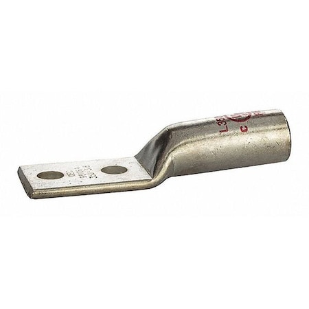 Two-Hole Compression Lug, 350 MCM Max, Long Barrel, Copper, Red MPN:L350N-38