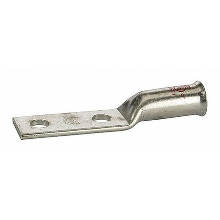 Two-Hole Compression Lug, 350 MCM Max, 1 to 2 in Stud, Long Barrel, Copper, Red MPN:L350NB