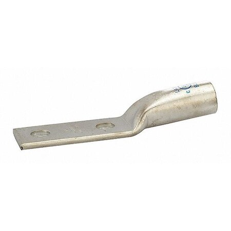 Two-Hole Compression Lug, 400 kcmil Max, 1 to 2 in Stud, Long Barrel, Copper, Blue MPN:L400N