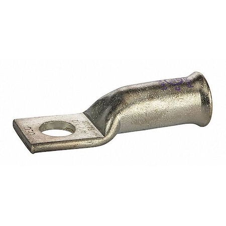 One-Hole Compression Lug, 4/0 AWG Max, 1 to 2 in Stud, Long Barrel, Copper, Purple MPN:L4048B