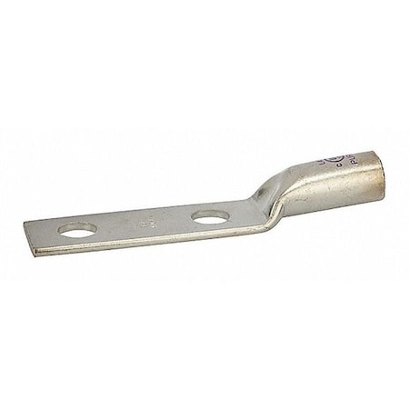 Two-Hole Compression Lug, 4/0 AWG Max, 1 to 2 in Stud, Long Barrel, Copper, Purple MPN:L40N
