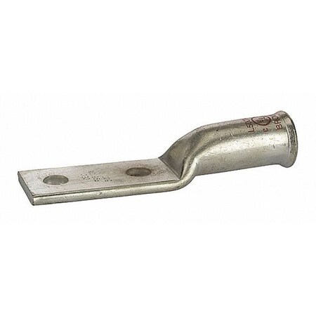 Two-Hole Compression Lug, 250 MCM Max, 1 to 2 in Stud, Long Barrel, Copper, Brown MPN:L500NB