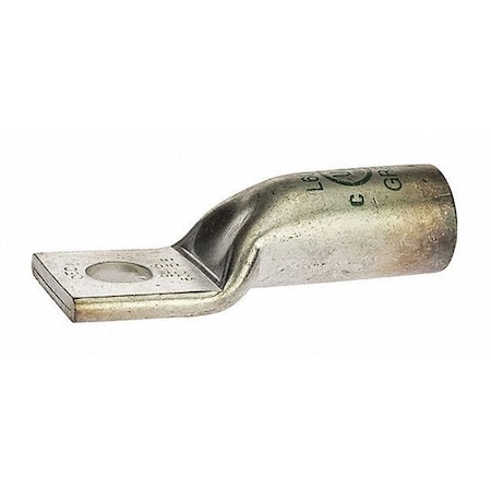 One-Hole Compression Lug, 250 MCM Max, Long Barrel, Copper, Green MPN:L60058