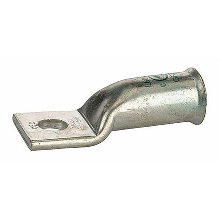 One-Hole Compression Lug, 600 MCM Max, Long Barrel, Copper, Green MPN:L60058B