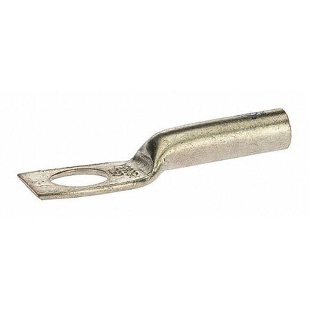 One-Hole Compression Lug, 6 AWG Max, Long Barrel, Copper, Blue MPN:L638