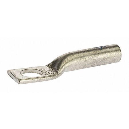One-Hole Compression Lug, 6 AWG Max, Long Barrel, Copper, Blue MPN:L656