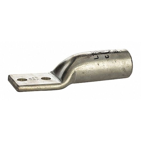 Two-Hole Compression Lug, 750 MCM Max, Long Barrel, Copper, Black MPN:L750N-38