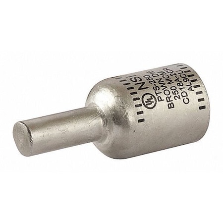 Pin Terminal, 250 MCM, 600 V, Plastisol Cover Insulated, Brown MPN:PTS250