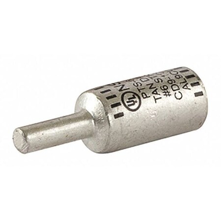 Pin Terminal, 6 AWG, 600 V, Plastisol Cover Insulated, Tan MPN:PTS6
