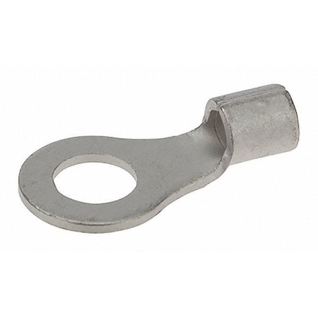 Ring Terminal, 3/8 in Stud Size, 10 AWG, 600 V, Bare Insulated, Bare MPN:R12-38