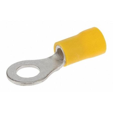 Ring Terminal, 1/4 in Stud Size, 14 AWG, 300 V, Vinyl Insulated, Blue MPN:R16-14V