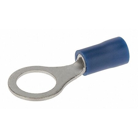 Ring Terminal, 5/16 in Stud Size, 14 AWG, 300 V, Vinyl Insulated, Blue MPN:R16-56V