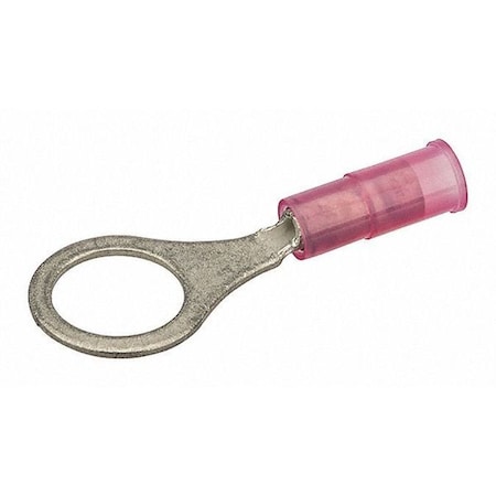 Ring Terminal, 3/8 in Stud Size, 18 AWG, 600 V, Nylon Insulated, Red MPN:R22-38N