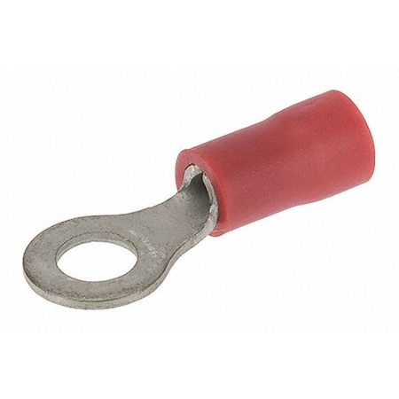Ring Terminal, #8 Stud Size, 18 AWG, 300 V, Vinyl Insulated, Red MPN:R22-8V