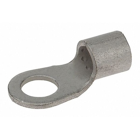 Ring Terminal, 3/8 in Stud Size, 4 AWG, 600 V, Bare Insulated, Bare MPN:R4-38
