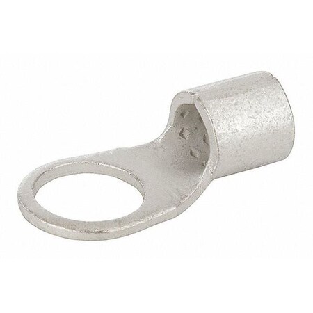 Ring Terminal, 1/2 in Stud Size, 4 AWG, 600 V, Bare Insulated, Bare MPN:R4-50
