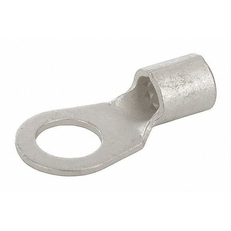 Ring Terminal, 3/8 in Stud Size, 6 AWG, 600 V, Bare Insulated, Bare MPN:R6-38