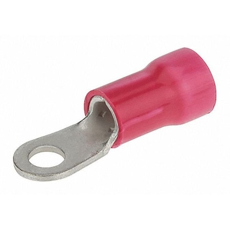 Ring Terminal, #10 Stud Size, 8 AWG, 300 V, Vinyl Insulated, Red MPN:R8-10V