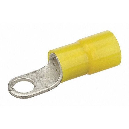 Ring Terminal, 3/8 in Stud Size, 8 AWG, 600 V, Nylon Insulated, Red MPN:R8-38N