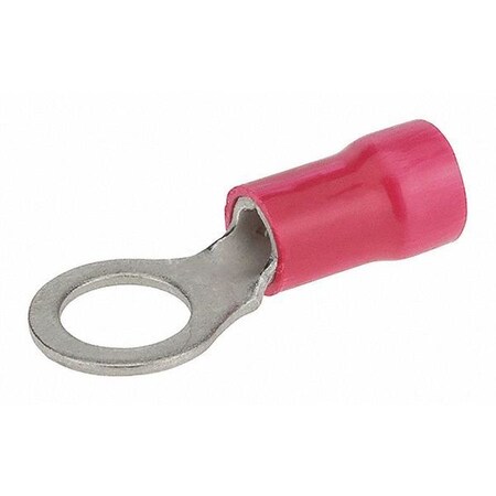Ring Terminal, 3/8 in Stud Size, 8 AWG, 300 V, Vinyl Insulated, Red MPN:R8-38V