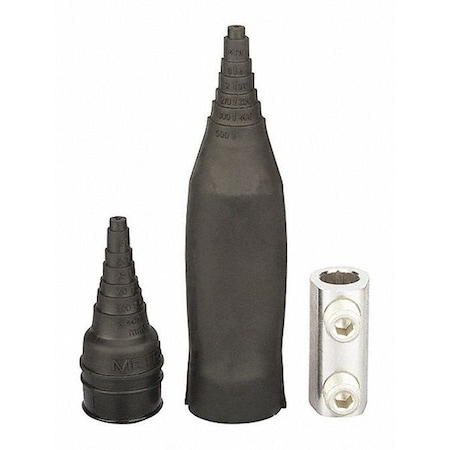 Wire Connector Kit, 350 MCM Max, 2 Port, Black, EPDM Rubber Insulation, 600 V MPN:RSK-350