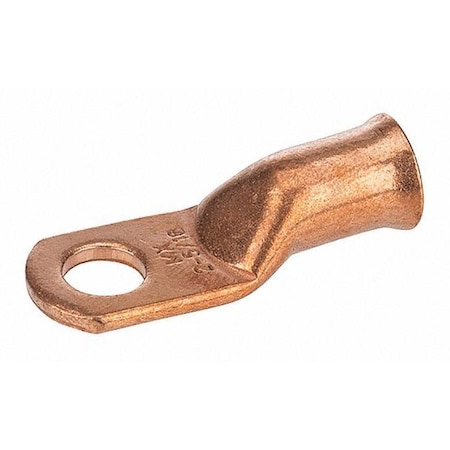 One-Hole Compression Lug, 2 AWG Max, Standard Barrel, Copper, None MPN:S-5