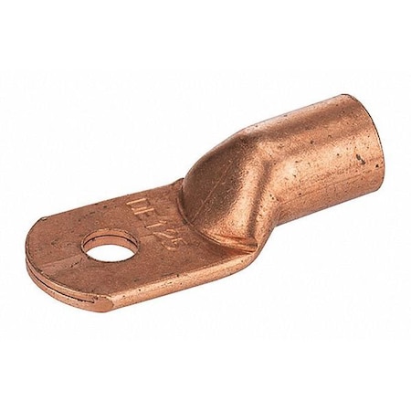 One-Hole Compression Lug, 1/0 AWG Max, 1 to 2 in Stud, Standard Barrel, Copper, None MPN:S-6