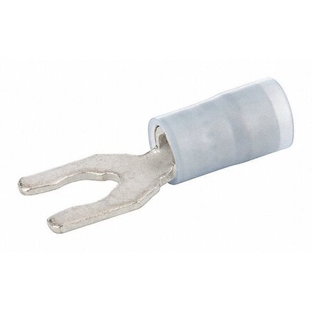 Fork Terminal, #8 Stud Size, 10 AWG, 600 V, Nylon Insulated, Yellow MPN:S12-8N-L