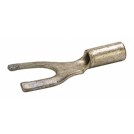 Fork Terminal, #10 Stud Size, 14 AWG, 600 V, Bare Insulated, Bare MPN:S16-10