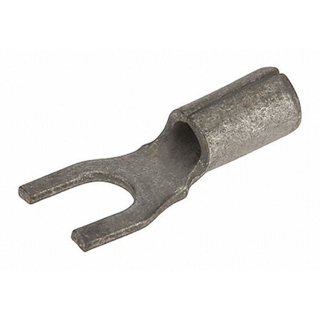 Fork Terminal, #6 Stud Size, 14 AWG, 600 V, Bare Insulated, Bare MPN:S16-6