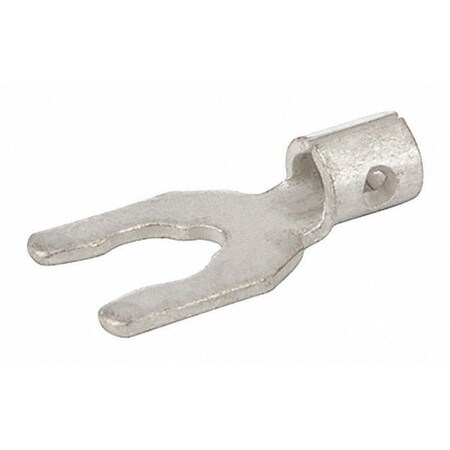 Fork Terminal, #8 Stud Size, 14 AWG, 600 V, Bare Insulated, Bare MPN:S16-8-L