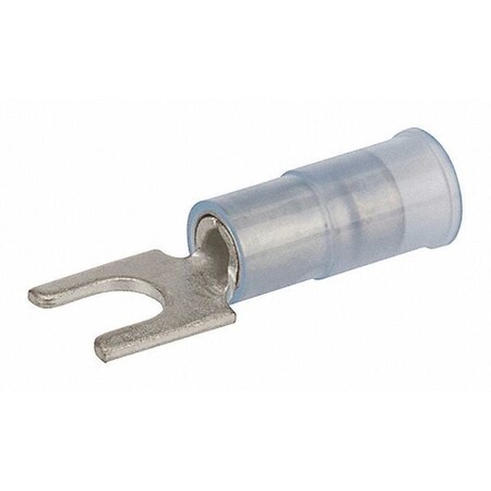 Fork Terminal, #8 Stud Size, 14 AWG, 600 V, Nylon Insulated, Blue MPN:S16-8N-B