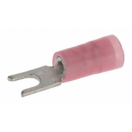 Fork Terminal, #4 Stud Size, 18 AWG, 600 V, Nylon Insulated, Red MPN:S22-4N