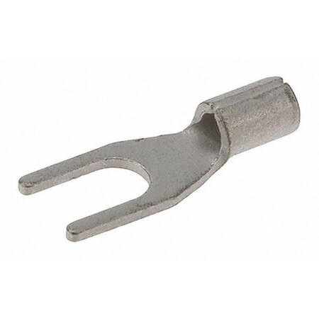 Fork Terminal, #6 Stud Size, 18 AWG, 600 V, Bare Insulated, Bare MPN:S22-6