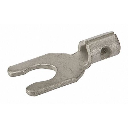 Fork Terminal, #6 Stud Size, 18 AWG, 600 V, Bare Insulated, Bare MPN:S22-6-L