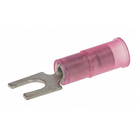 Fork Terminal, #8 Stud Size, 18 AWG, 600 V, Nylon Insulated, Red MPN:S22-8N