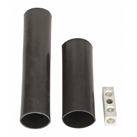 Wire Connector Kit, 2 AWG Max, Black, Heat Shrink Insulation, 600 V MPN:SKAB-2