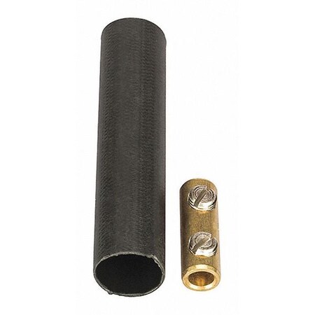 Butt Splice Wire Connector, 2 AWG Max, Black, Heat Shrink Insulation, 600 V MPN:SKCB-2