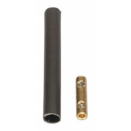 Butt Splice Wire Connector, 8 AWG Max, Black, Heat Shrink Insulation, 600 V MPN:SKCB-8