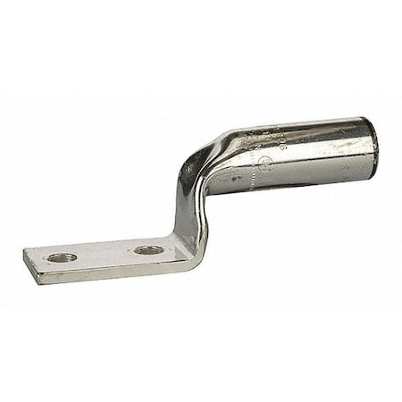 Two-Hole Compression Lug, 750 MCM Max, 1 to 2 in Stud, Long Barrel, Copper, Black MPN:SL750N