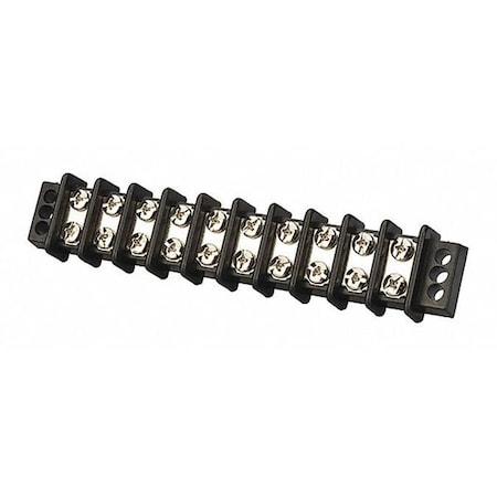 Terminal Strip, 2 Row, 30 A, 600 V, 14 AWG MPN:TB3096-10