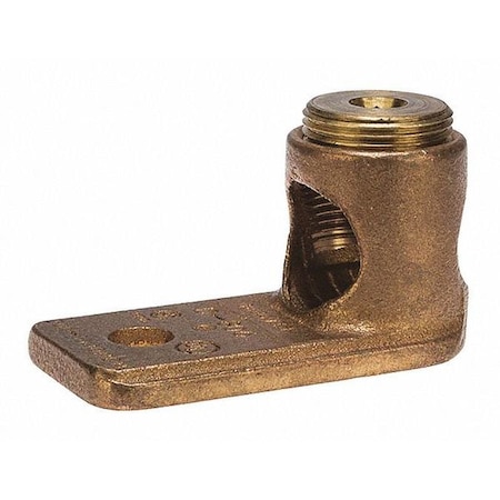 Mechanical Lug, 500 kcmil Max, 1 Conductor, 1 to 2 in Stud, Bronze MPN:TL1000