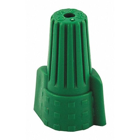 Twist-On Wire Connector, 12 AWG Max, Green, Thermoplastic Insulation, 600 V MPN:WWC-GR-J