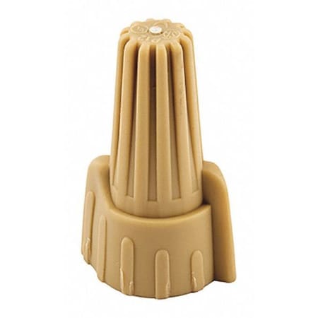Twist-On Wire Connector, 10 AWG Max, Tan, Thermoplastic Insulation, 600 V MPN:WWC-T-CJ