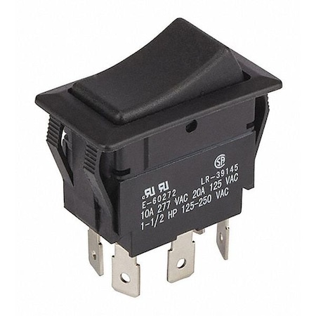 Rocker Switch Maintained Dpdt On-On MPN:77040RQ
